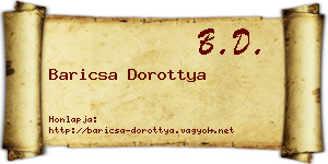 Baricsa Dorottya névjegykártya