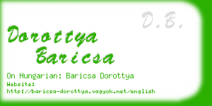 dorottya baricsa business card